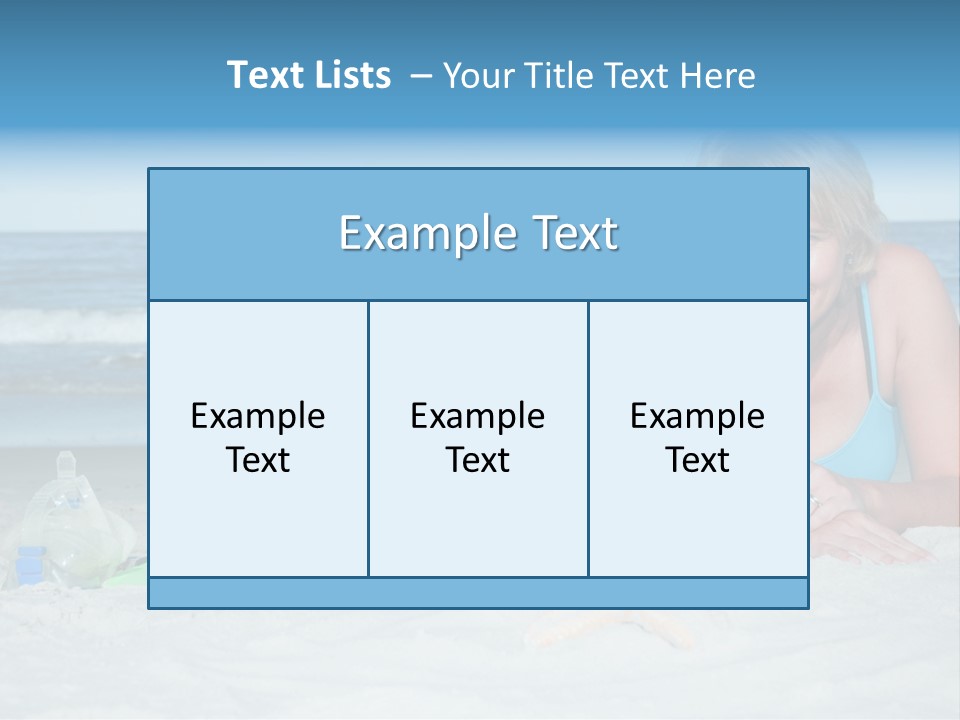 Mother Snorkeling Copy PowerPoint Template