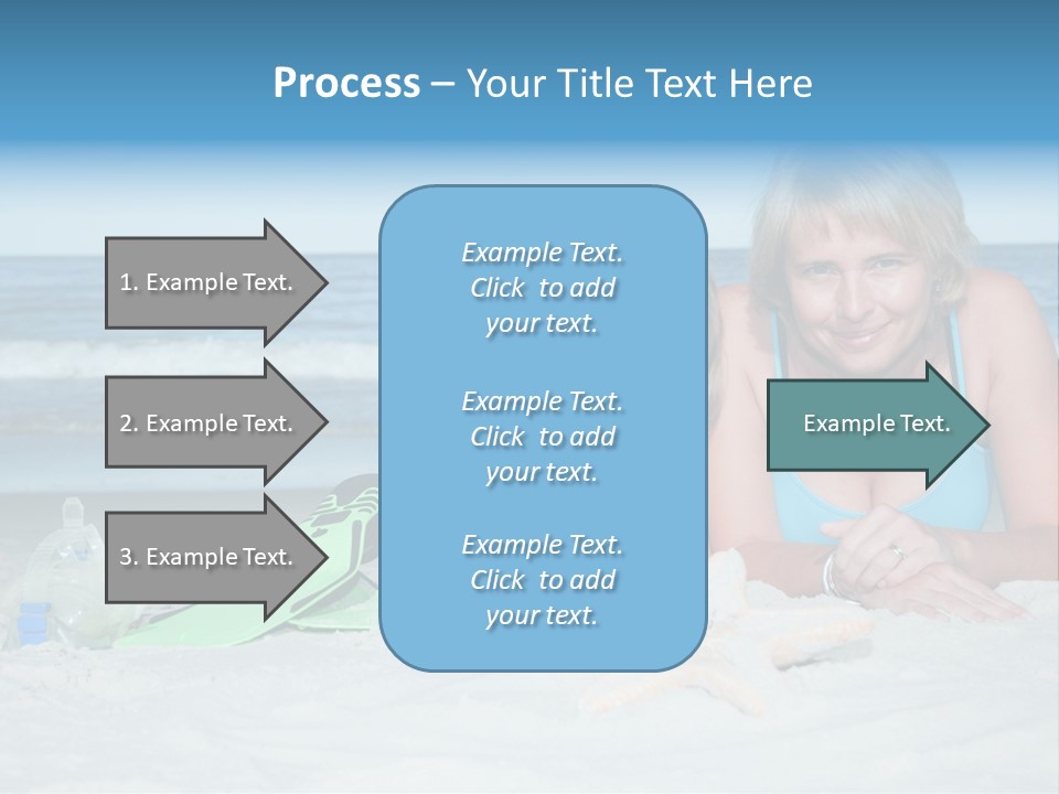 Mother Snorkeling Copy PowerPoint Template