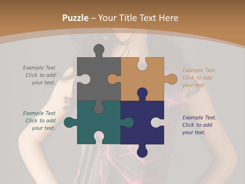 Sensuality Model Desire PowerPoint Template