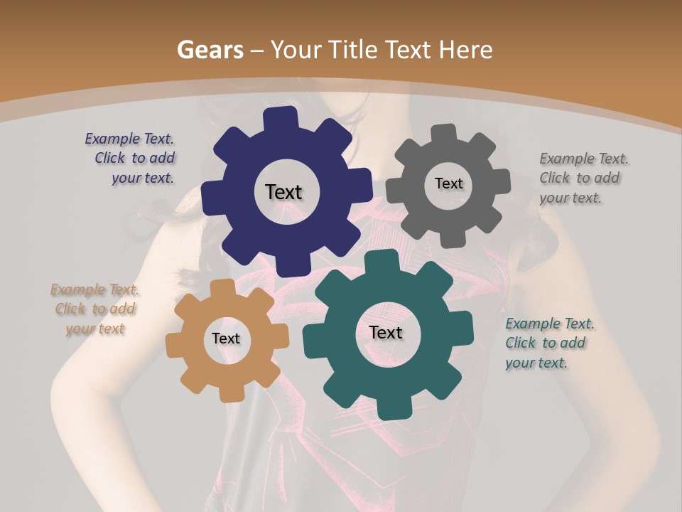 Sensuality Model Desire PowerPoint Template