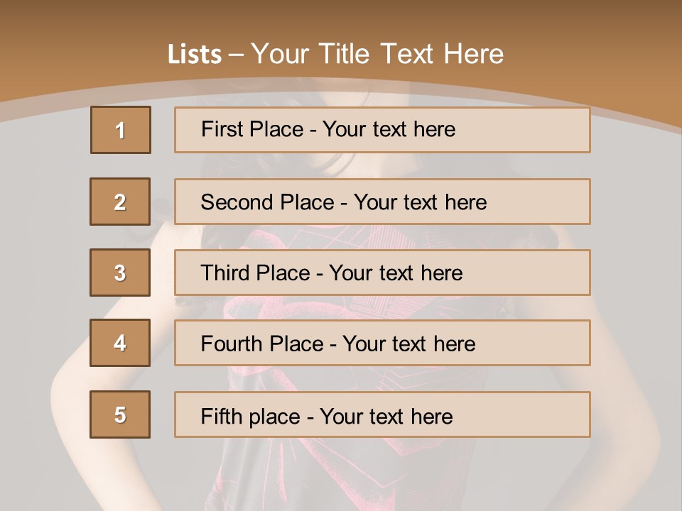 Sensuality Model Desire PowerPoint Template