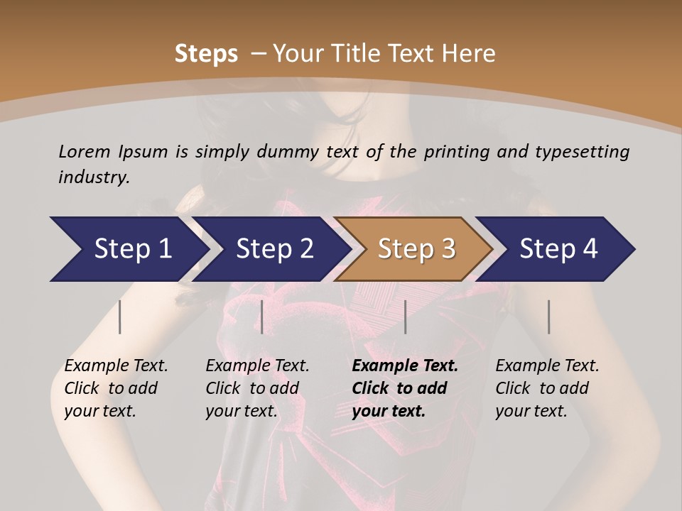 Sensuality Model Desire PowerPoint Template