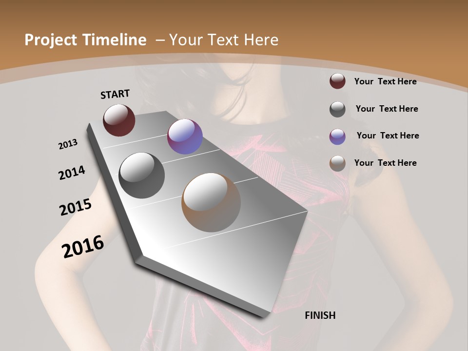 Sensuality Model Desire PowerPoint Template