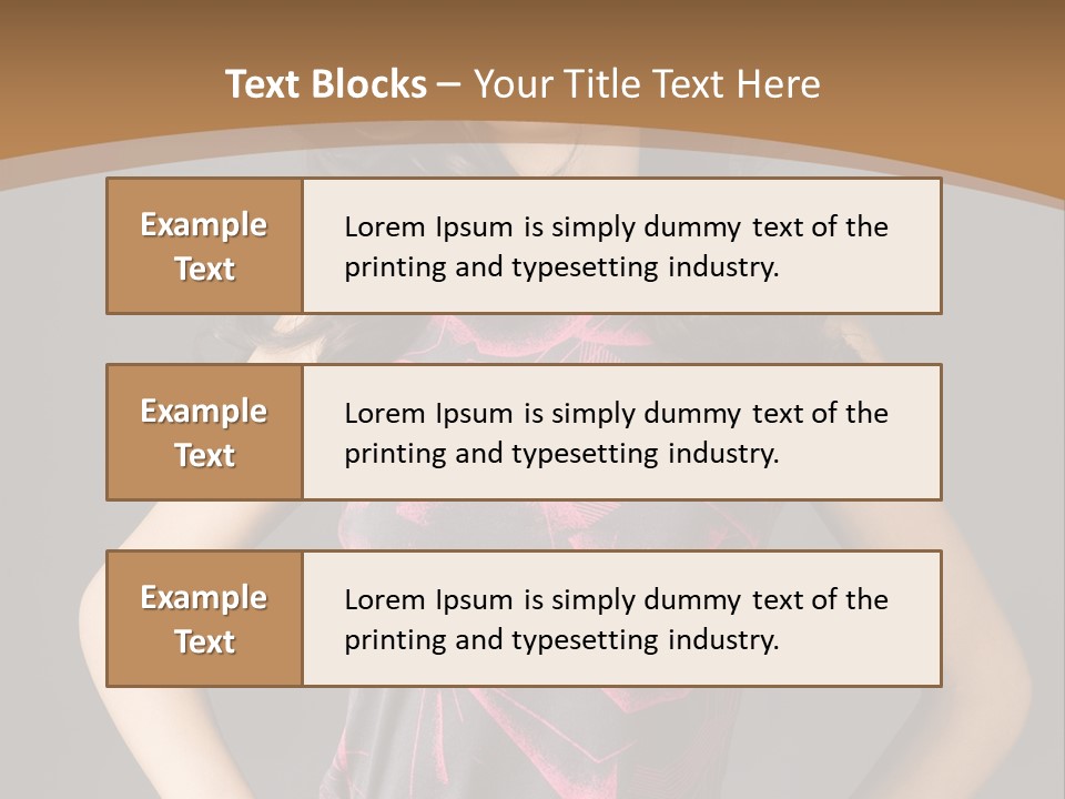 Sensuality Model Desire PowerPoint Template