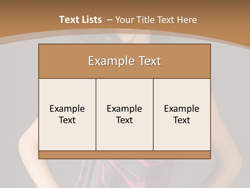 Sensuality Model Desire PowerPoint Template
