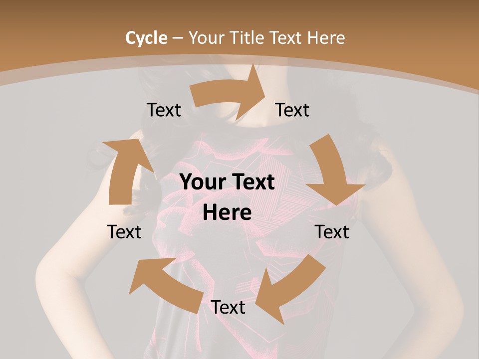 Sensuality Model Desire PowerPoint Template