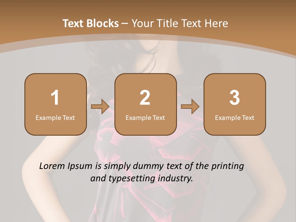 Sensuality Model Desire PowerPoint Template