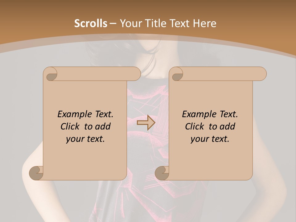 Sensuality Model Desire PowerPoint Template