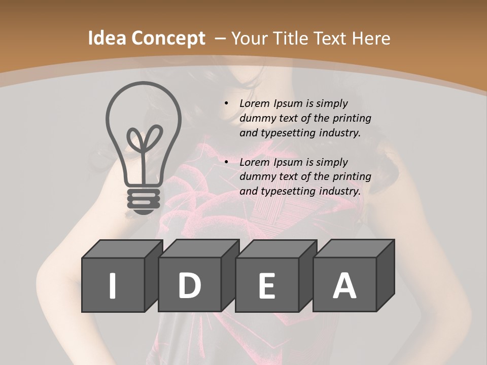 Sensuality Model Desire PowerPoint Template