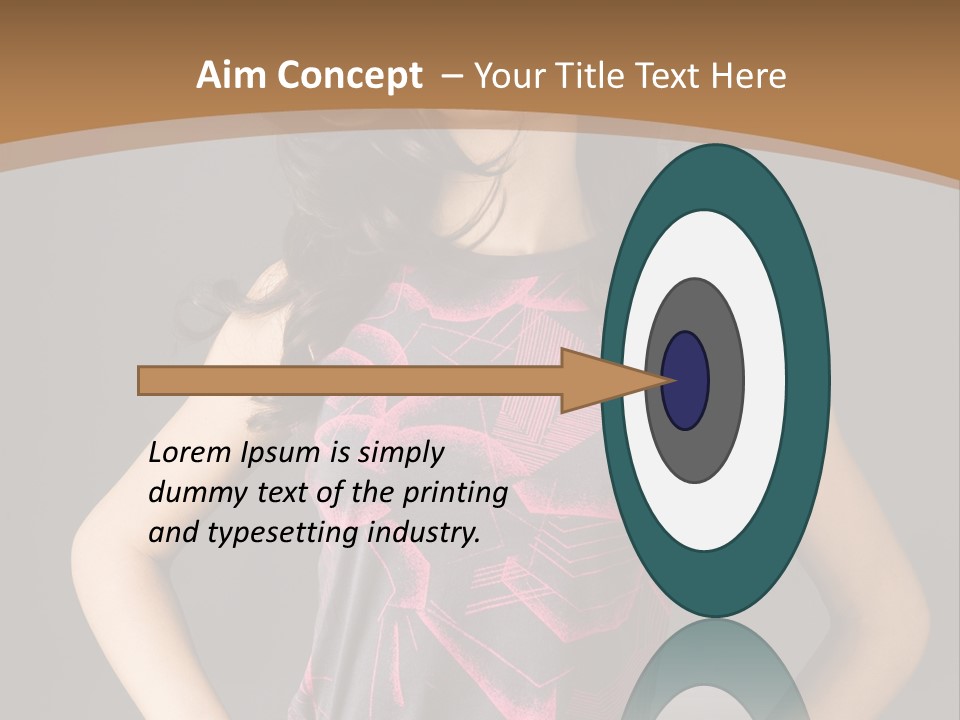 Sensuality Model Desire PowerPoint Template