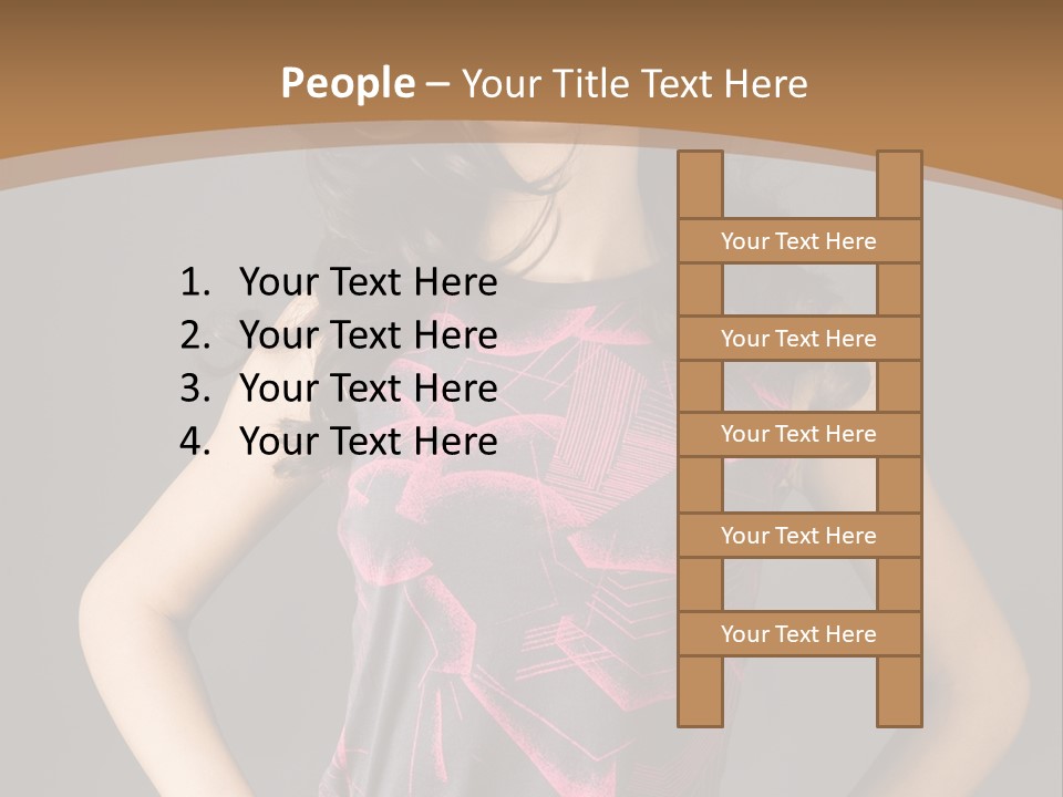 Sensuality Model Desire PowerPoint Template