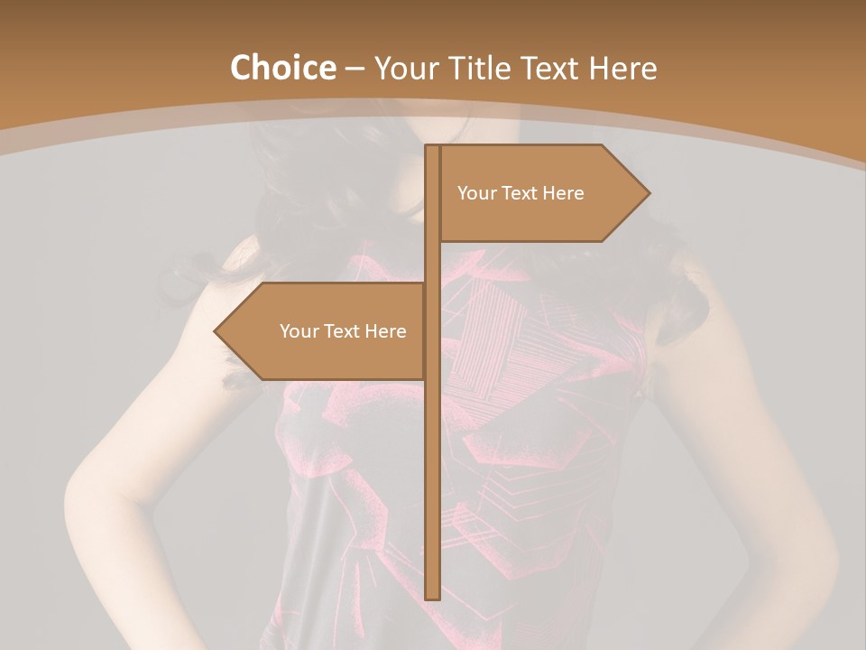 Sensuality Model Desire PowerPoint Template