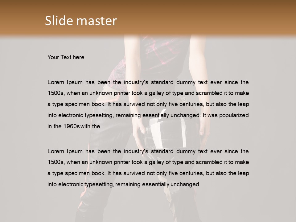 Helmet Wavy Glamour PowerPoint Template