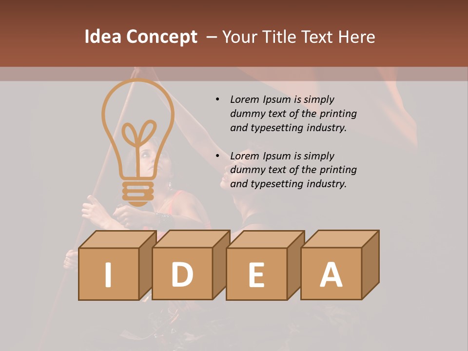 Rising Flag PowerPoint Template