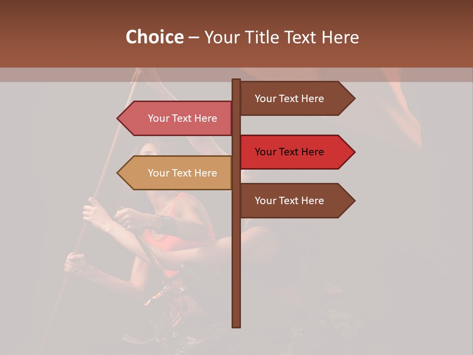 Rising Flag PowerPoint Template