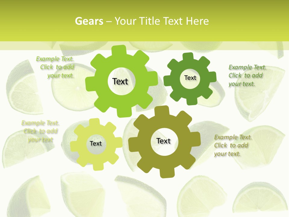 Drink Cold Lemon PowerPoint Template