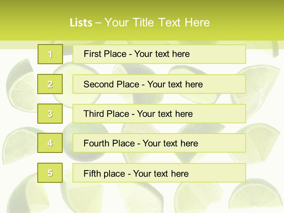 Drink Cold Lemon PowerPoint Template