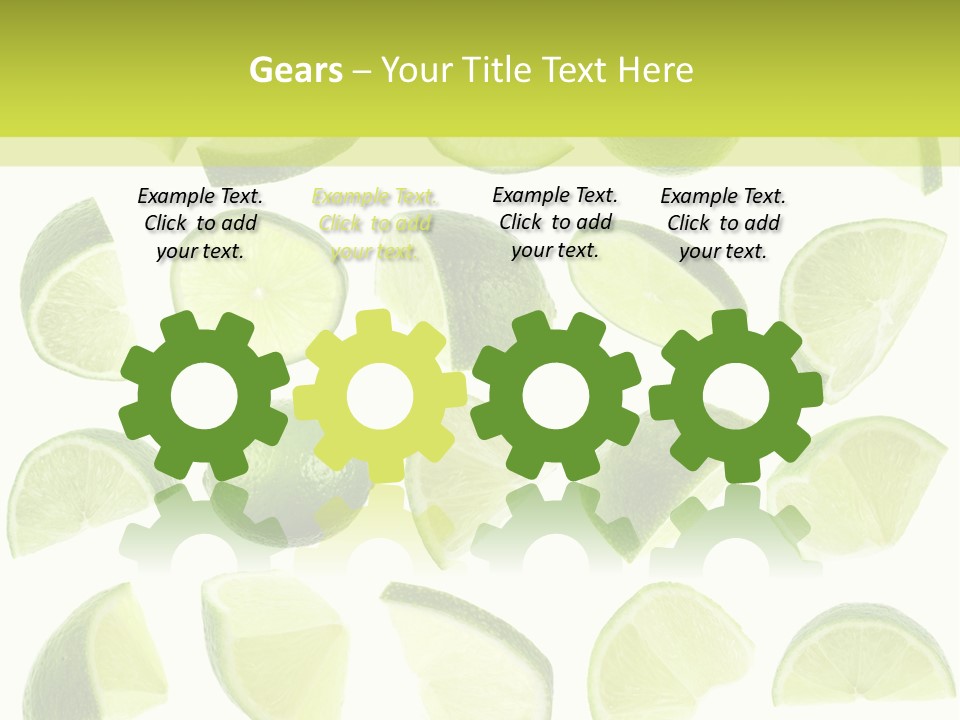 Drink Cold Lemon PowerPoint Template