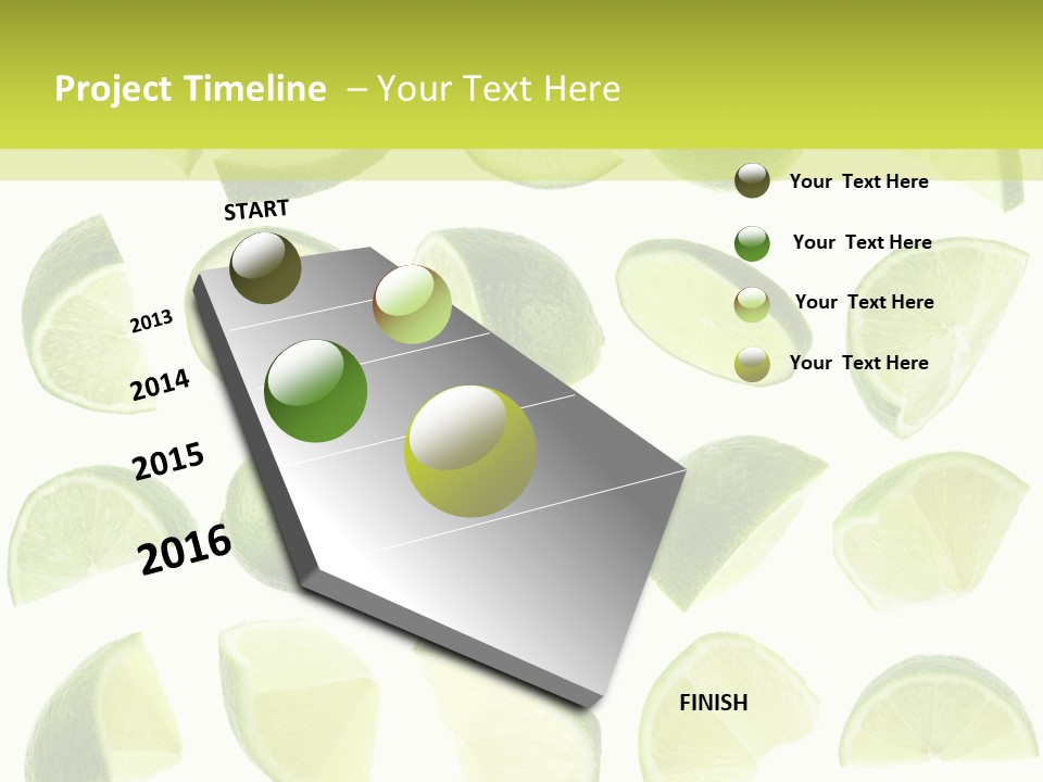 Drink Cold Lemon PowerPoint Template