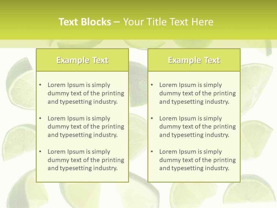 Drink Cold Lemon PowerPoint Template