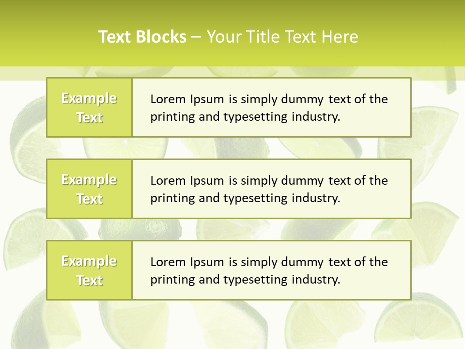Drink Cold Lemon PowerPoint Template