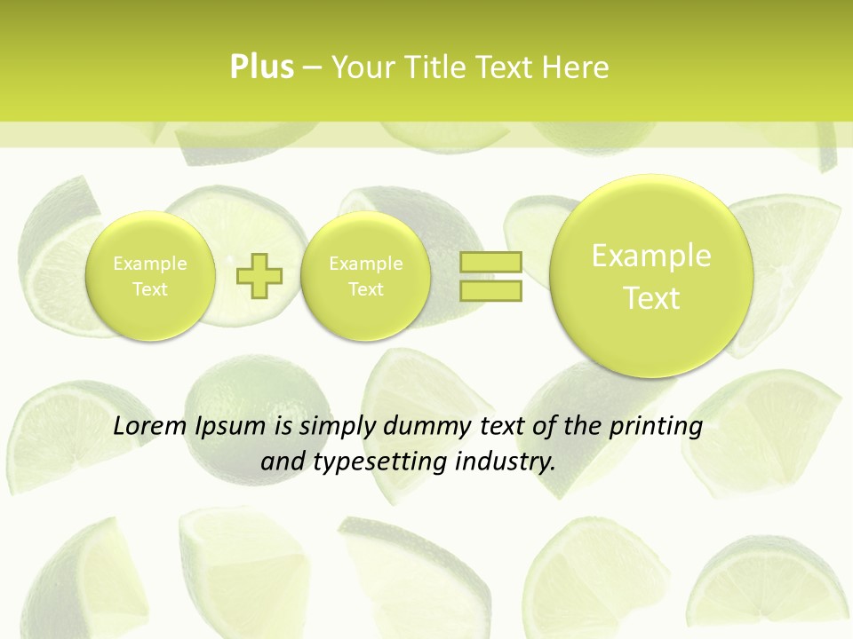 Drink Cold Lemon PowerPoint Template