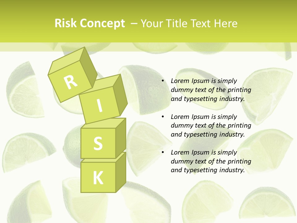 Drink Cold Lemon PowerPoint Template