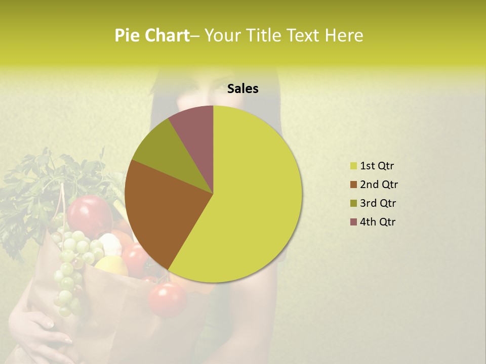 Girl With Vegetables PowerPoint Template