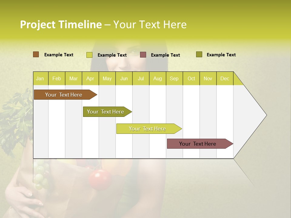 Girl With Vegetables PowerPoint Template