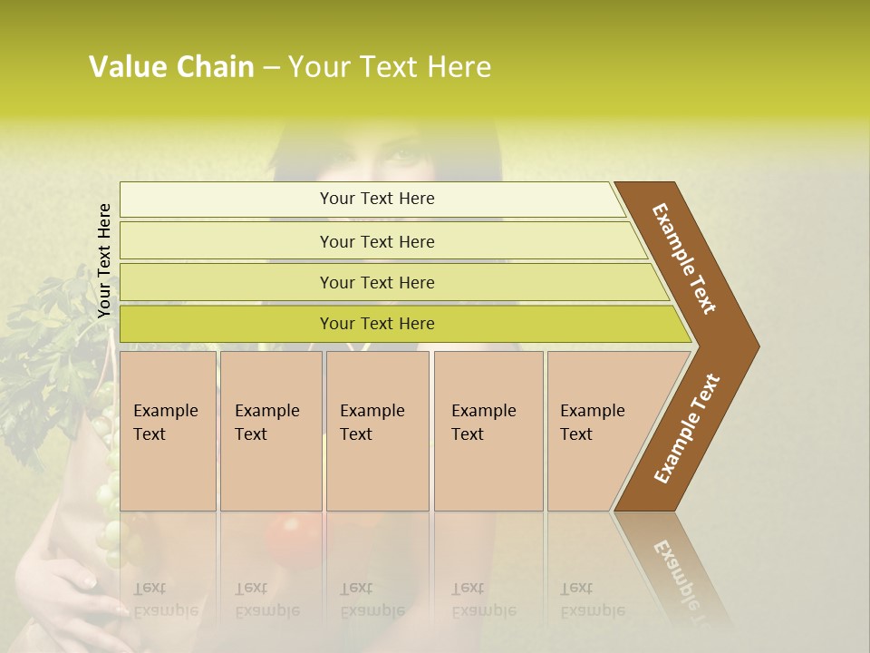 Girl With Vegetables PowerPoint Template