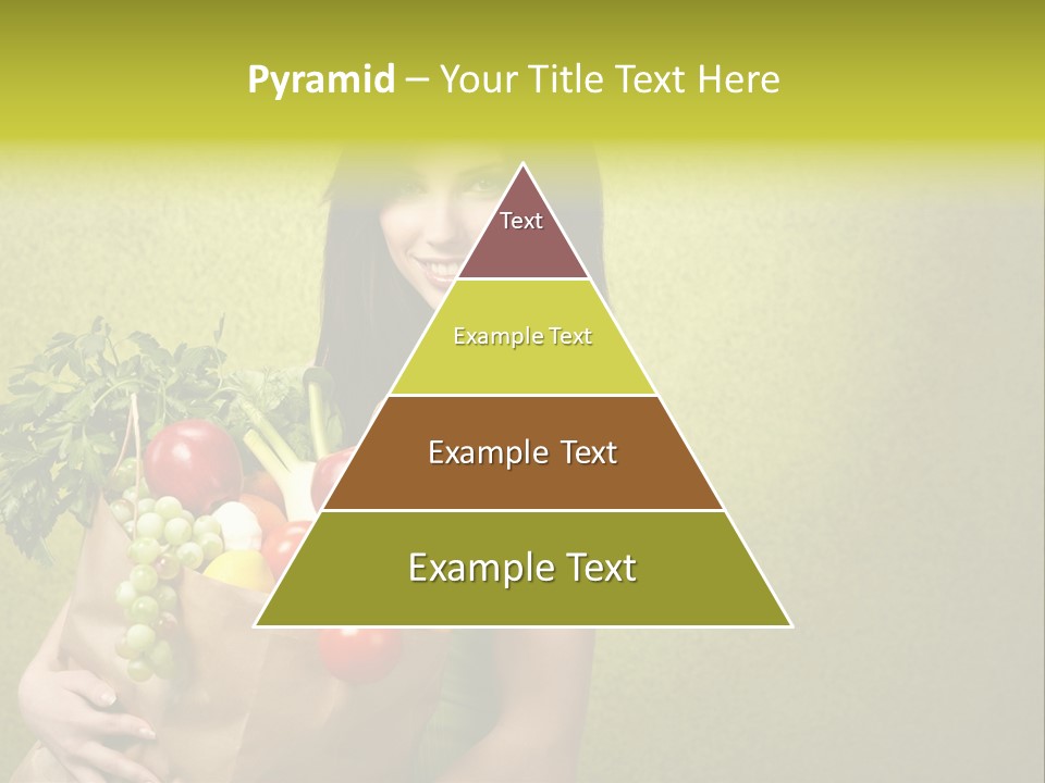 Girl With Vegetables PowerPoint Template