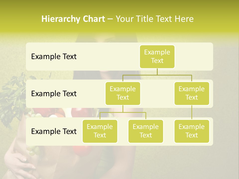 Girl With Vegetables PowerPoint Template