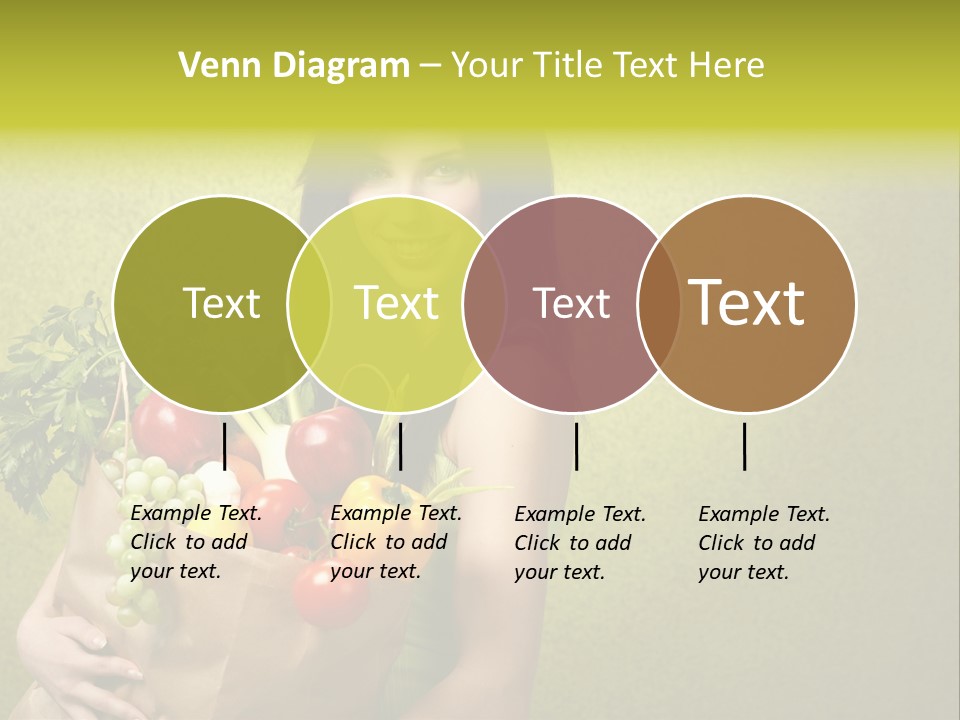 Girl With Vegetables PowerPoint Template