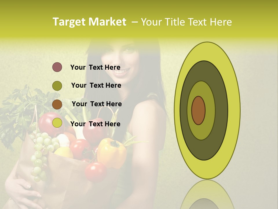 Girl With Vegetables PowerPoint Template