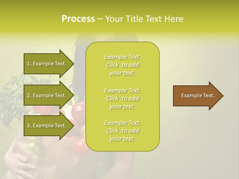 Girl With Vegetables PowerPoint Template