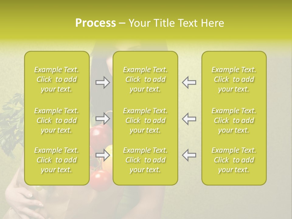 Girl With Vegetables PowerPoint Template