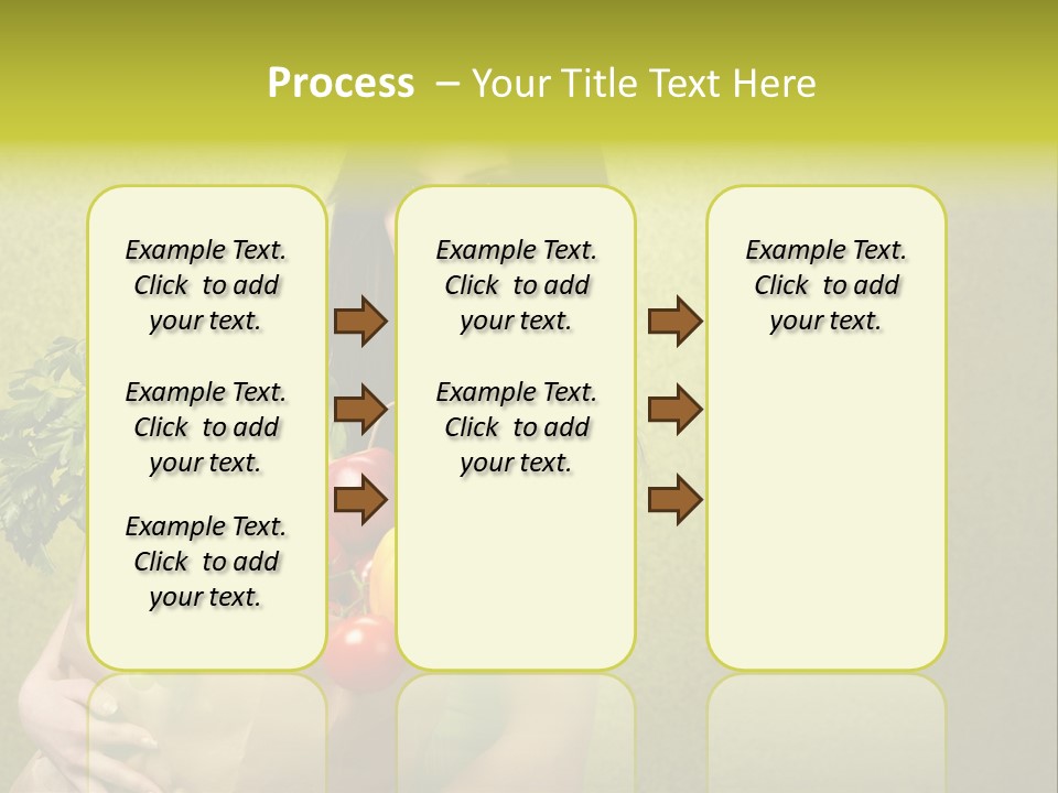 Girl With Vegetables PowerPoint Template