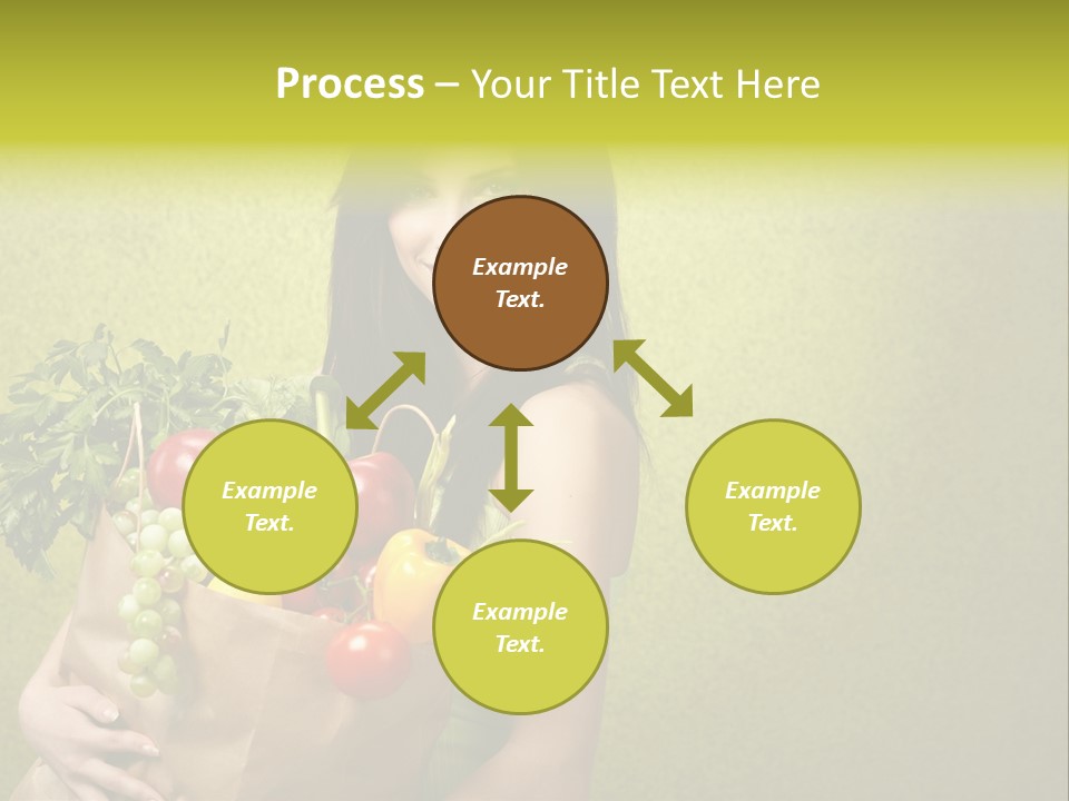 Girl With Vegetables PowerPoint Template