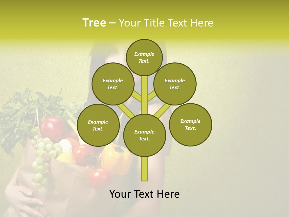 Girl With Vegetables PowerPoint Template