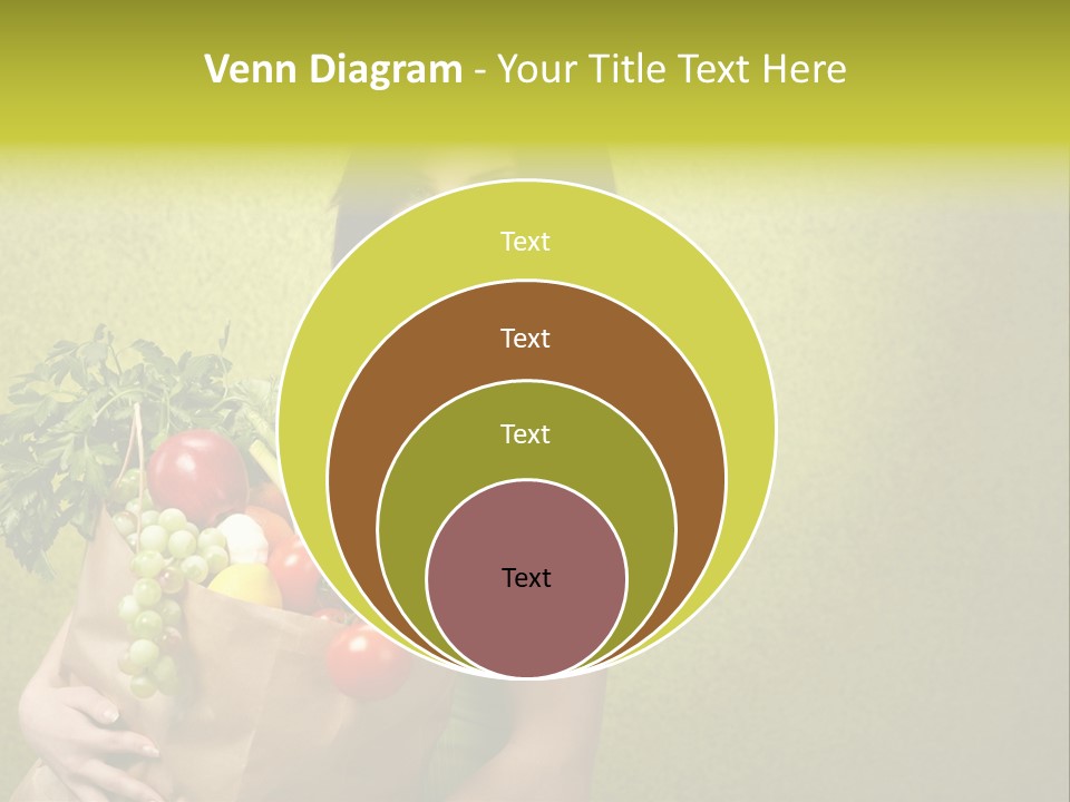 Girl With Vegetables PowerPoint Template