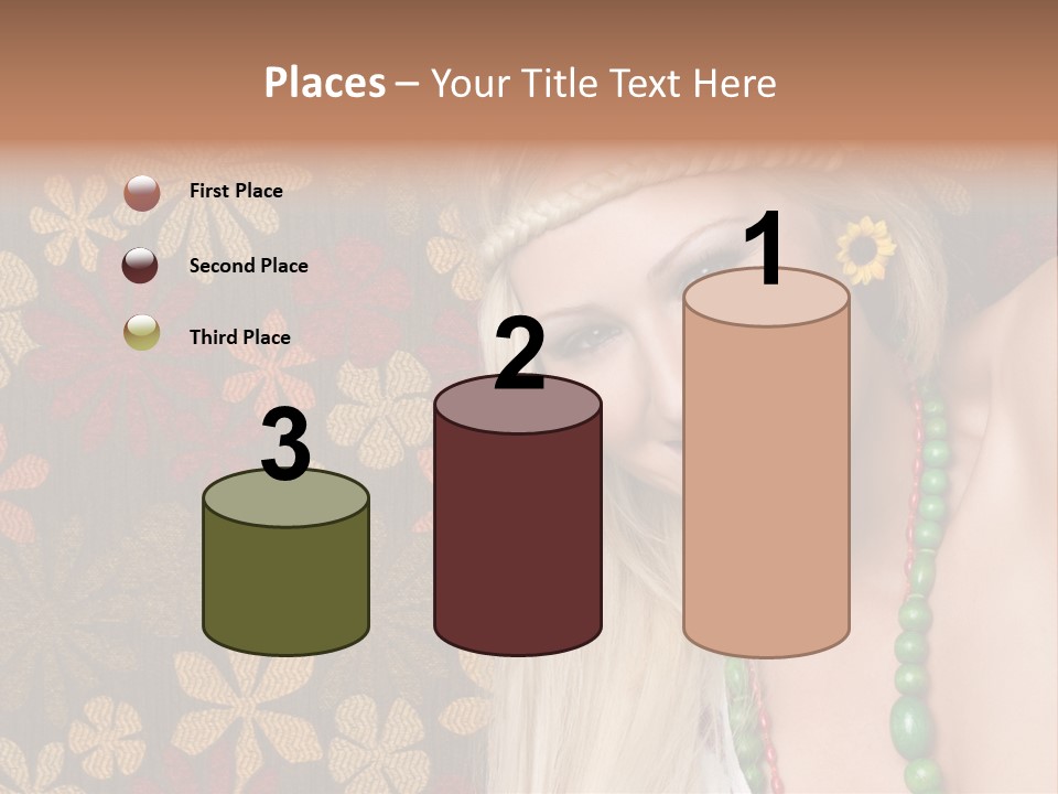 Hippie Woman PowerPoint Template