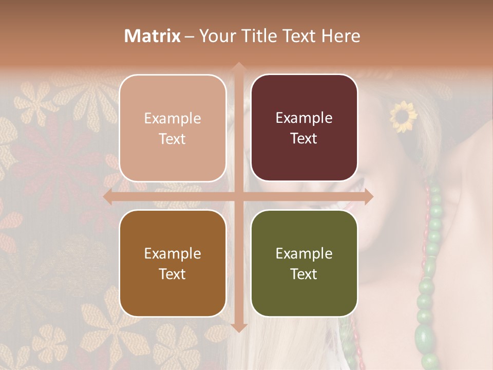 Hippie Woman PowerPoint Template