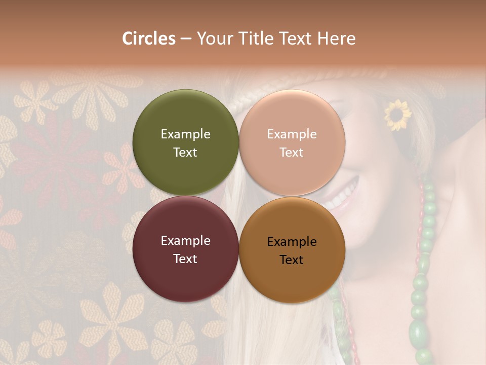 Hippie Woman PowerPoint Template