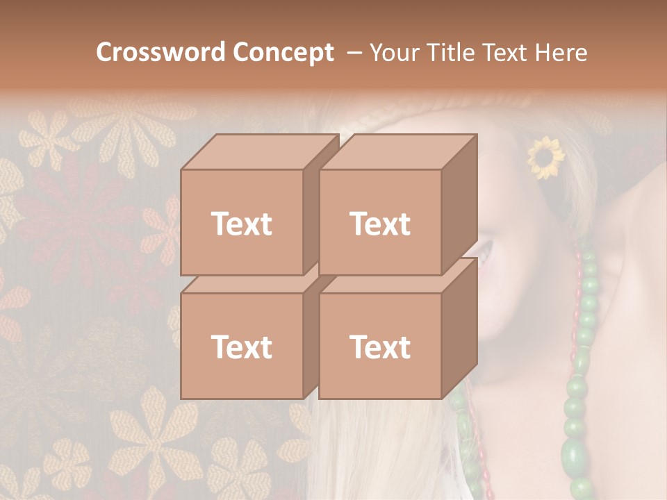 Hippie Woman PowerPoint Template