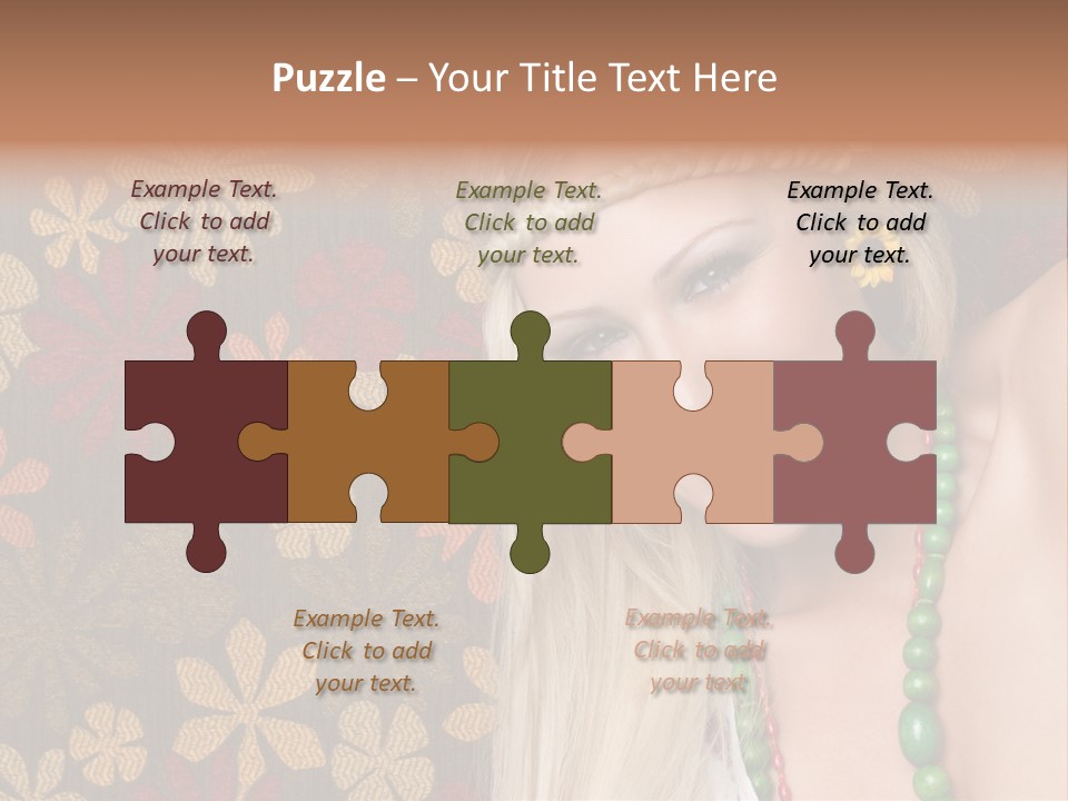 Hippie Woman PowerPoint Template