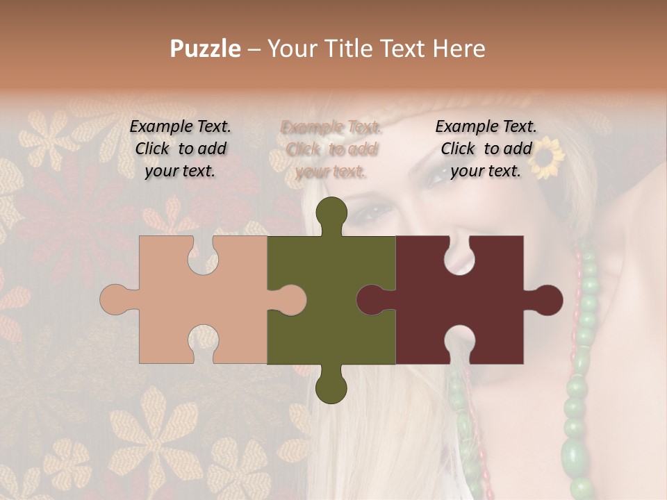 Hippie Woman PowerPoint Template