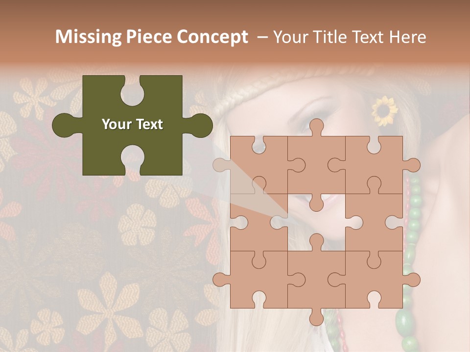 Hippie Woman PowerPoint Template