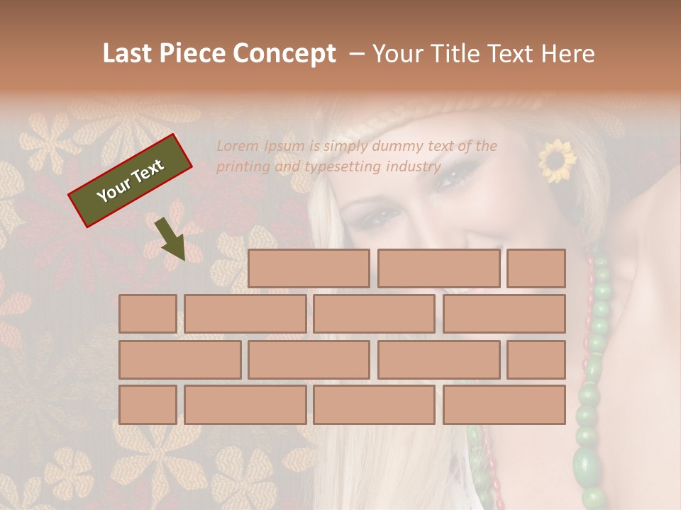 Hippie Woman PowerPoint Template