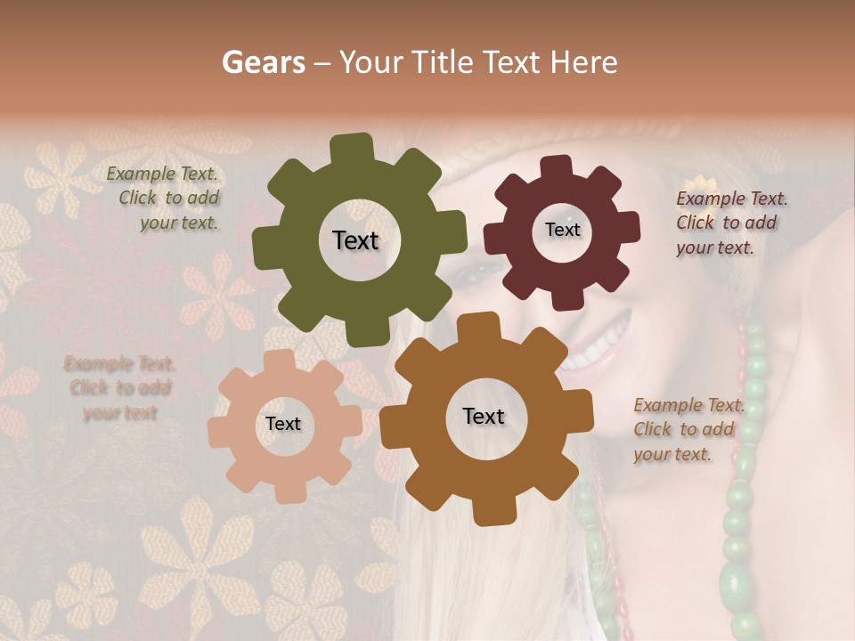 Hippie Woman PowerPoint Template