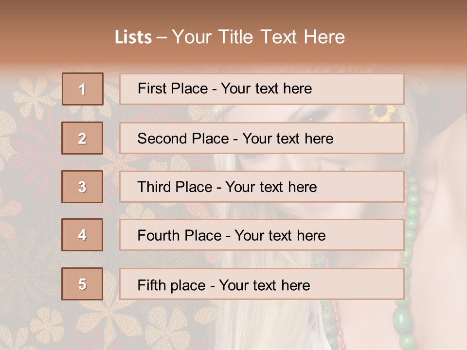 Hippie Woman PowerPoint Template